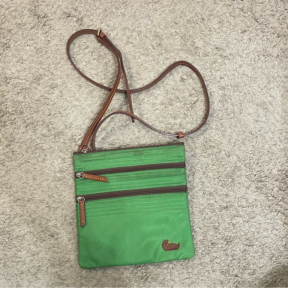 Dooney and Burke Green Crossbody Purse